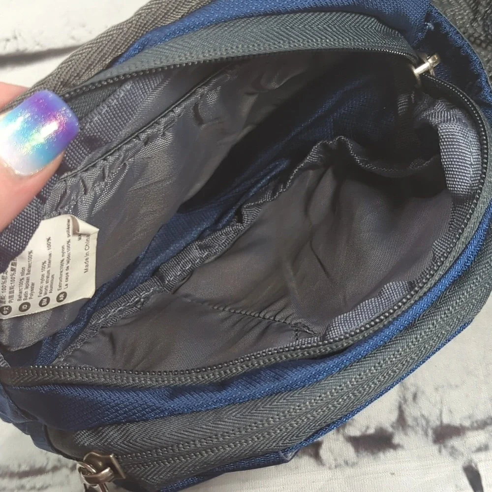 Waterfly EnJoy Your LIfe Blue Fanny Pack Waist‎ Pouch Sling Pack